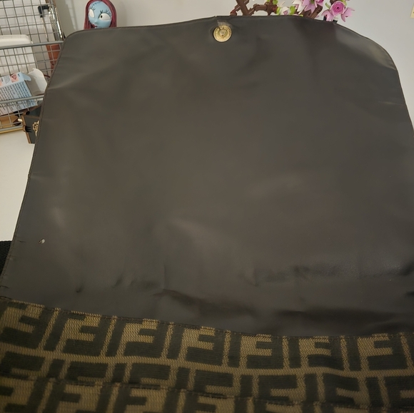 Fendi Zucca Monogram Messenger Laptop Bag - Picture 6 of 16